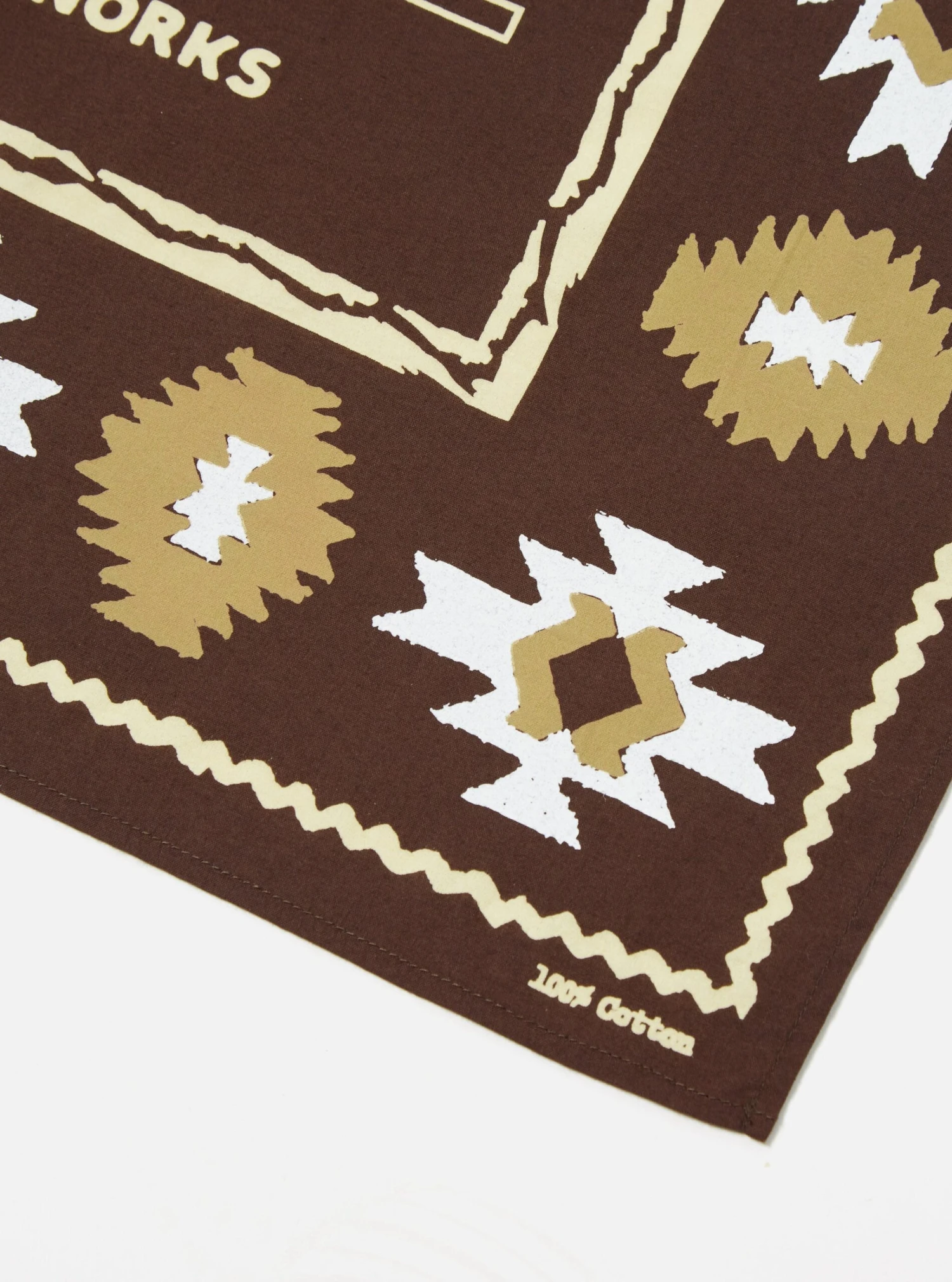 Universal Works Hotel Deluxe Bandana In Brown Cambric - Image 2