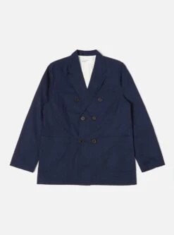Universal Works Manor Jacket In Navy Fine Twill
