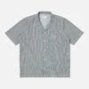 Universal Works Road Shirt In Indigo Hickory Shirting
