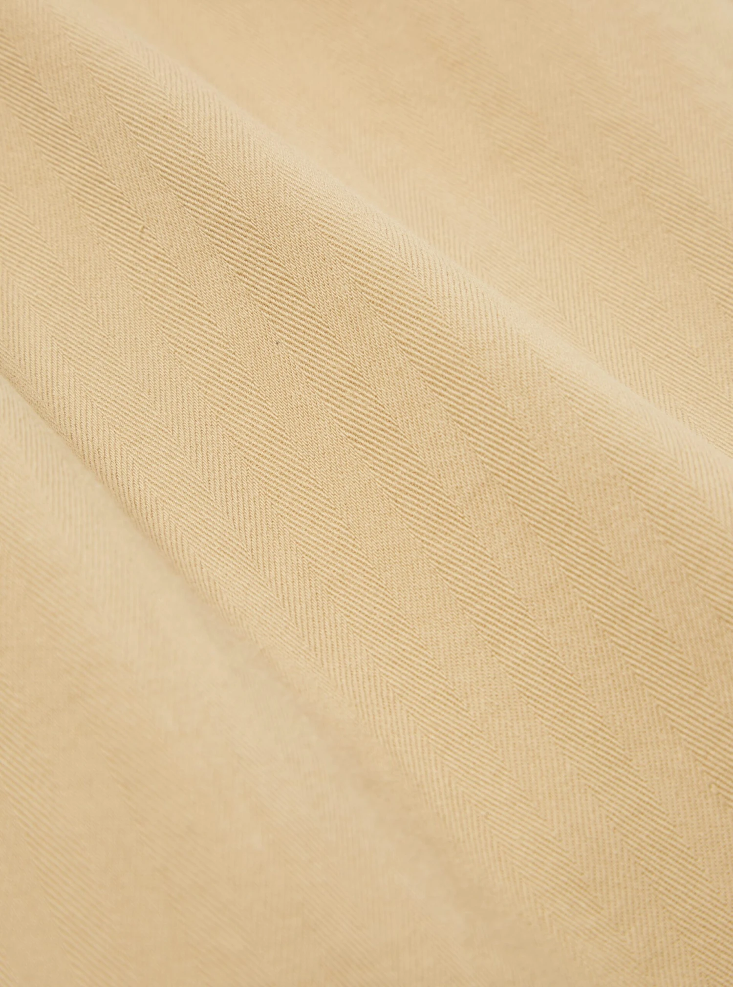 Universal Works Field Jacket In Sand Italian Herringbone Cotton - Image 7