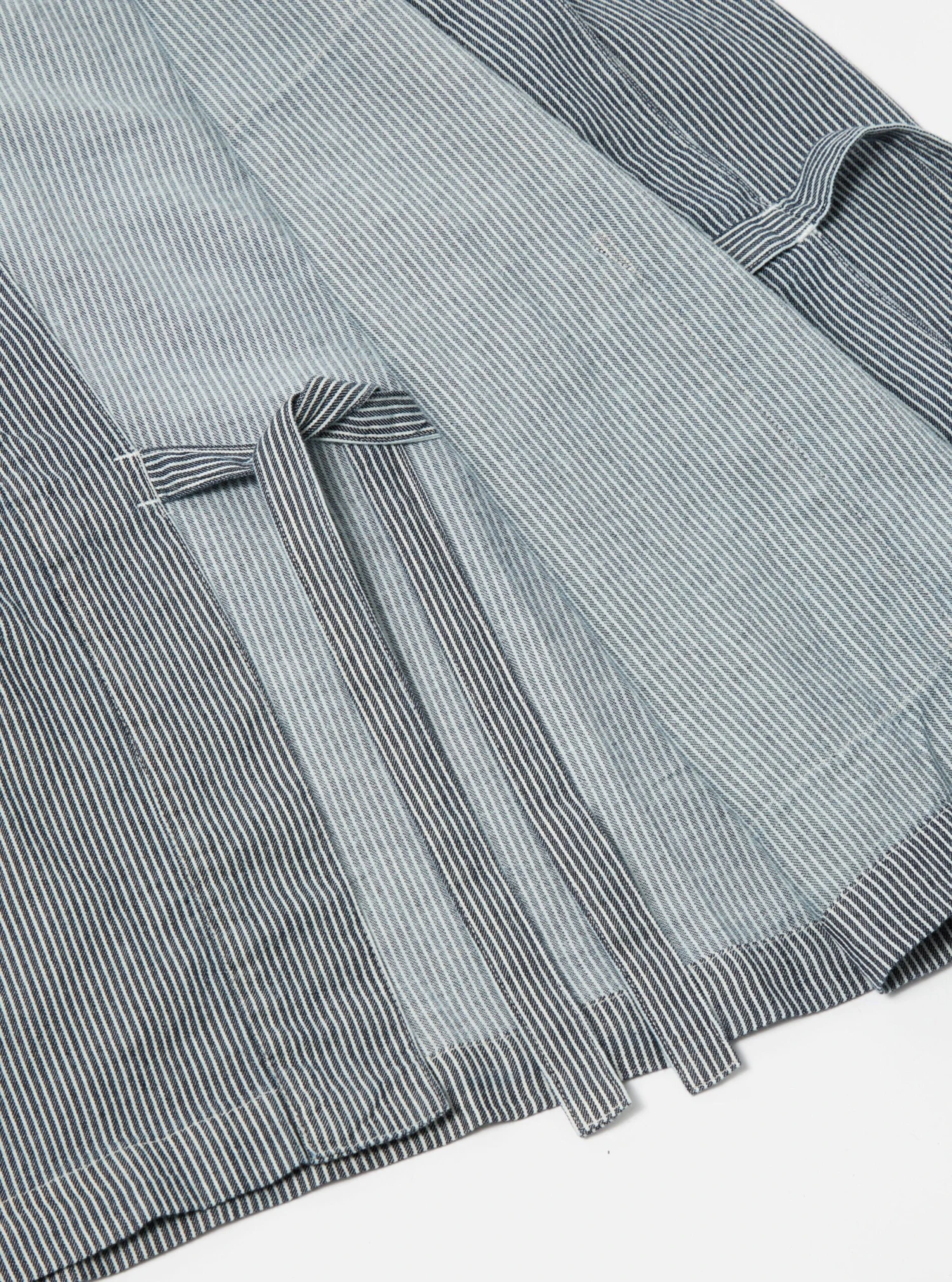 Universal Works Kyoto Work Jacket In Indigo Hickory Shirting - Image 7