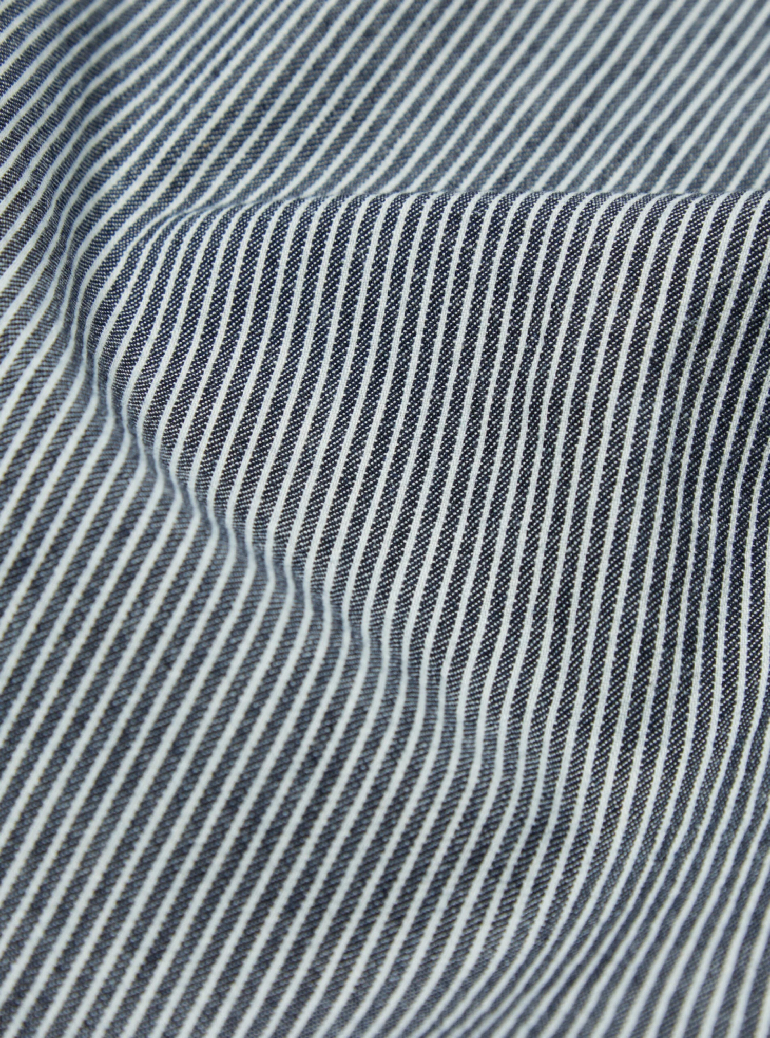 Universal Works Kyoto Work Jacket In Indigo Hickory Shirting - Image 8