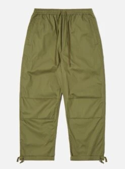 Universal Works Parachute Pant In Olive Fine Twill