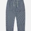 Universal Works Hi Water Trouser In Indigo Hickory Stripe Denim