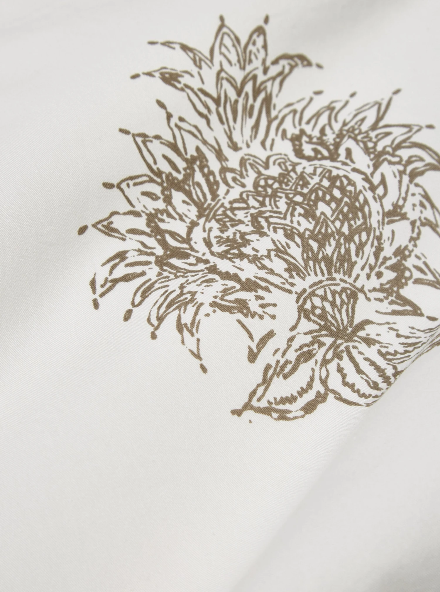 Universal Works RB Chino In Ecru Block Flower Twill - Image 6