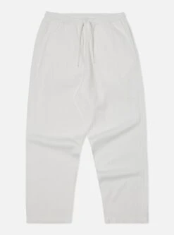 Universal Works Braga Pant In Ecru Italian Herringbone Cotton