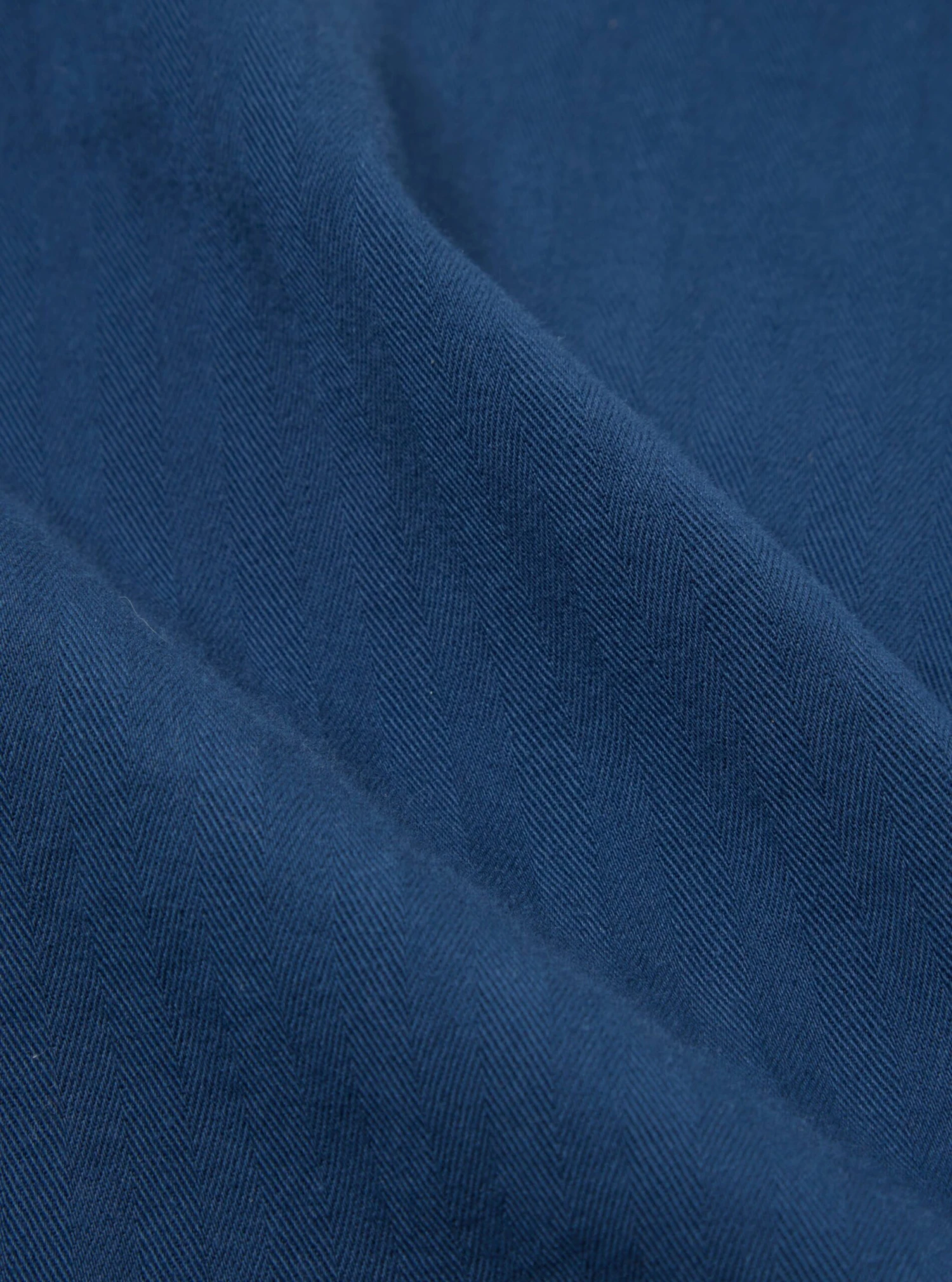 Universal Works Lumber Short In Washed Navy Italian Herringbone Cotton - Image 6