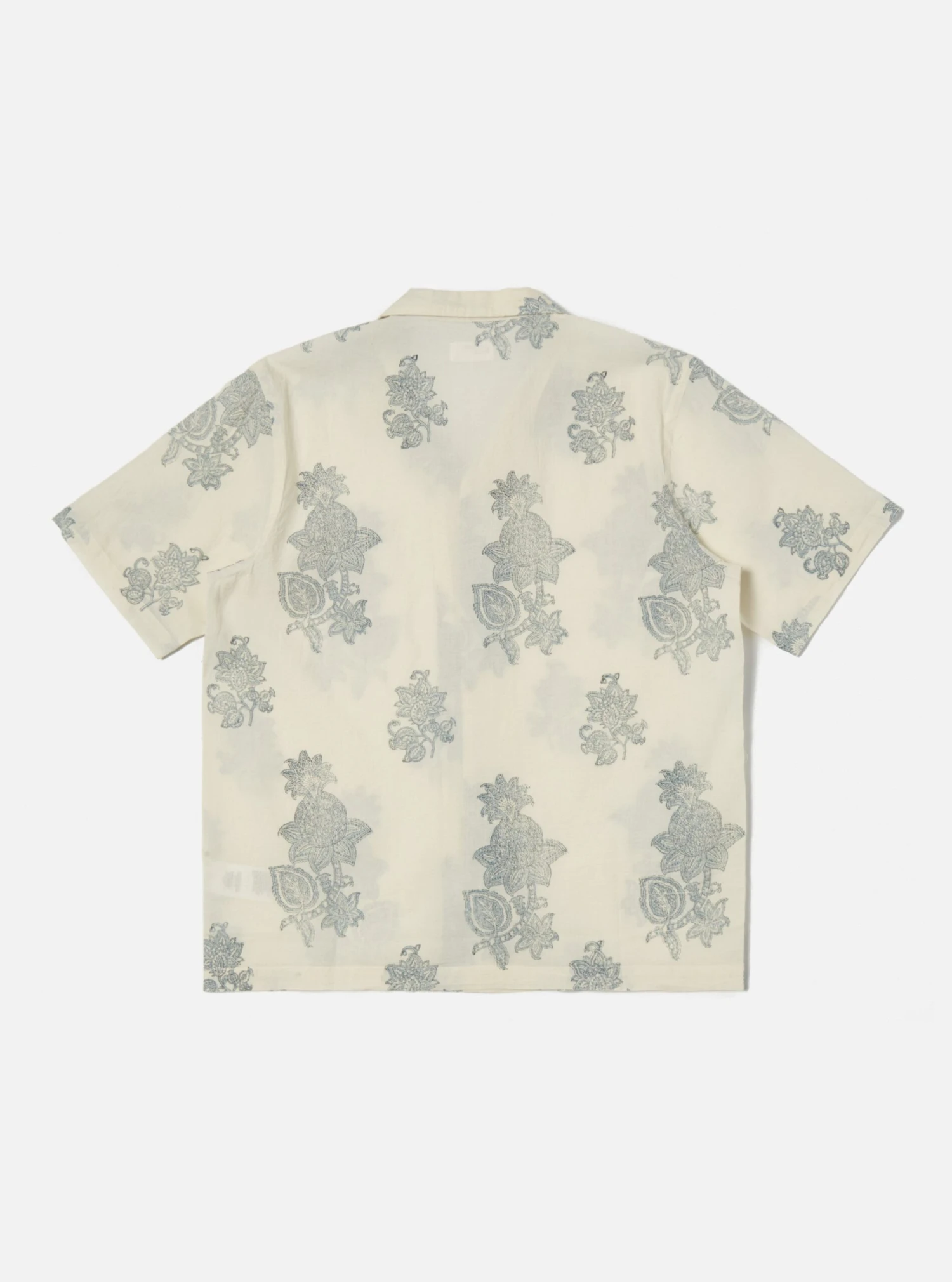 Universal Works Road Trip Shirt In Ecru Block Flower - Image 2