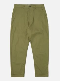 Universal Works RB Chino In Olive Fine Twill
