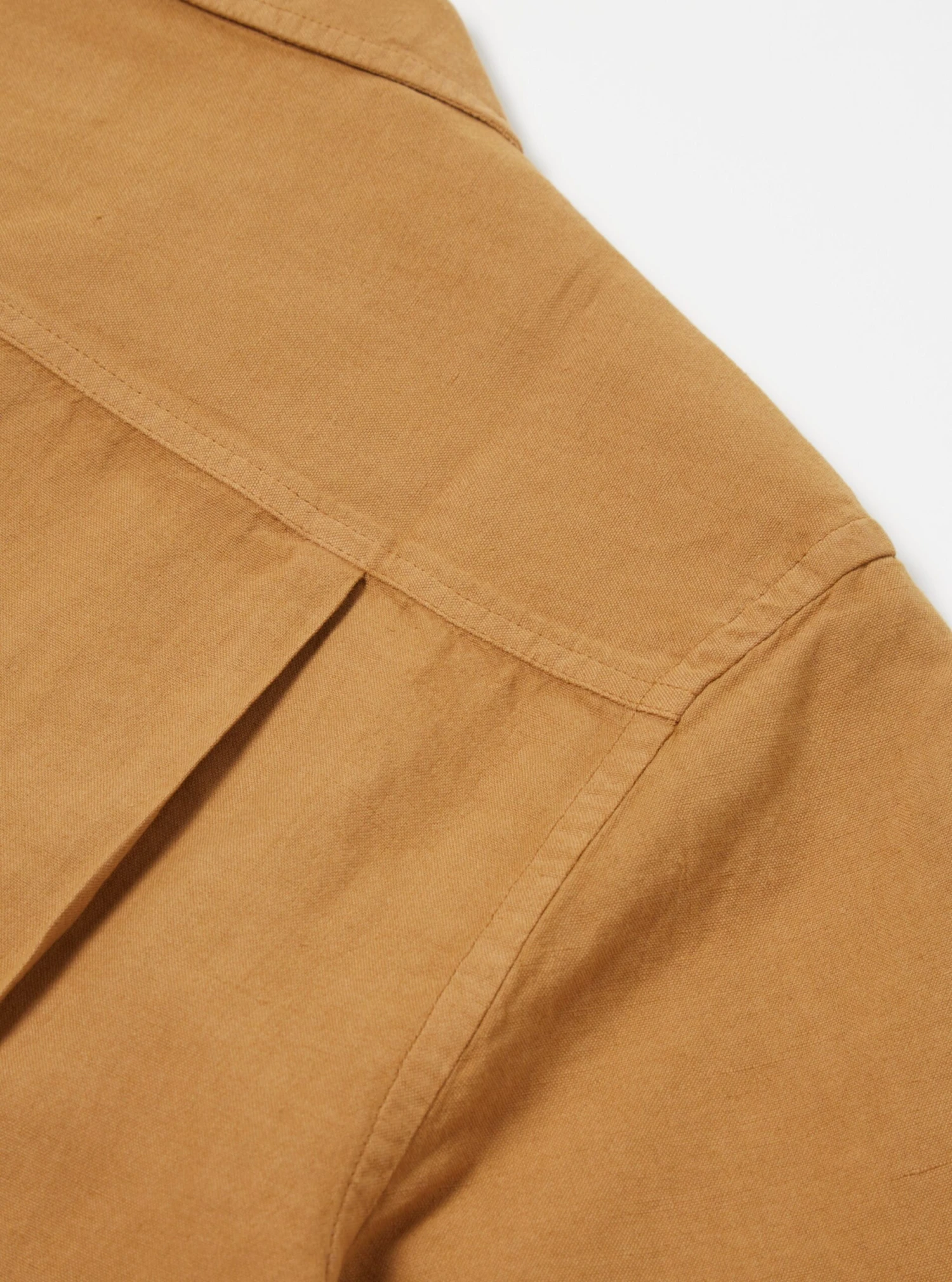 Universal Works Camp Shirt In Bronze Hemp Cotton Shirting - Image 5
