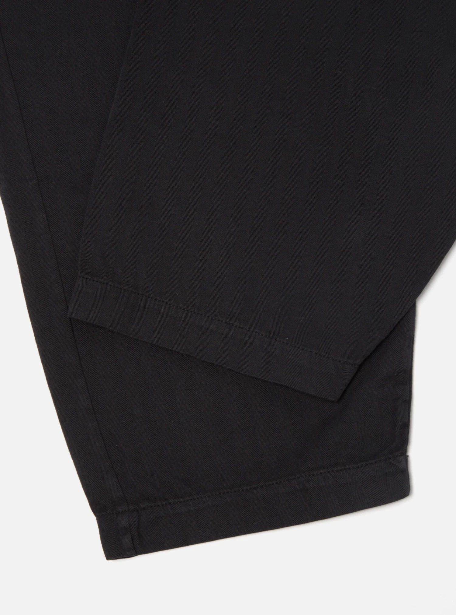 Universal Works Braga Pant II In Black Italian Herringbone Cotton - Image 5