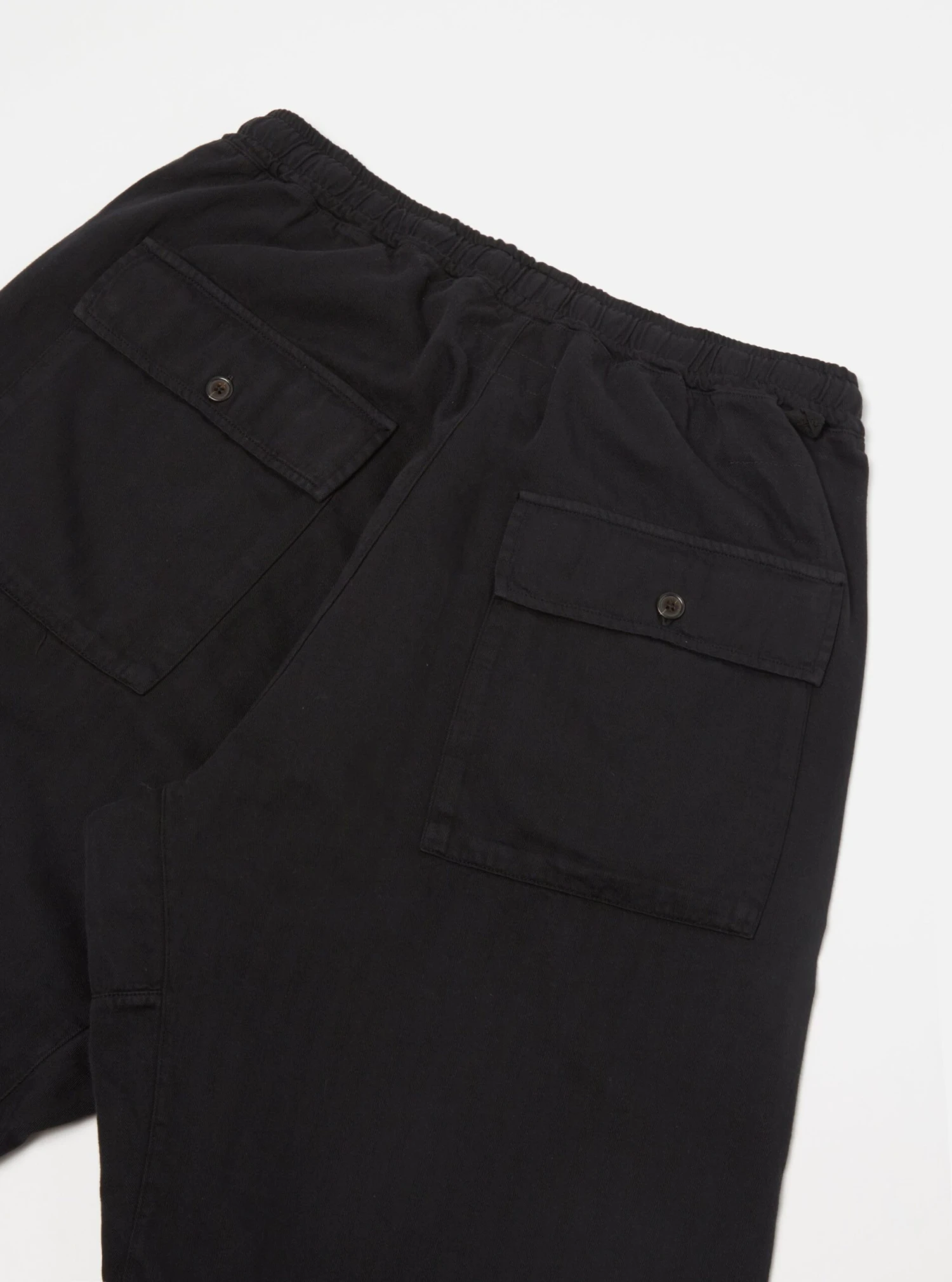 Universal Works Braga Pant II In Black Italian Herringbone Cotton - Image 4
